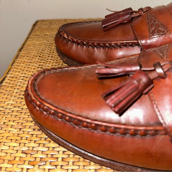 Allen Edmonds Shoes Men’s SZ 11.5 Maxfield Tassel Loafers Slip On Leather Brown - Picture 4 of 13